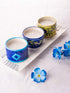 Blue Pottery Scented Candle Holder Assorted Colour